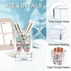 QYUVK But Did You Document It Acrylic Cosmetic Pencil Holder Cup, Pen Holder - Image 2