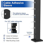 BLIKA 20 Pack 1/8" Invisible Cable Railing Kit and 20 Pack Cable Railing - Image 4