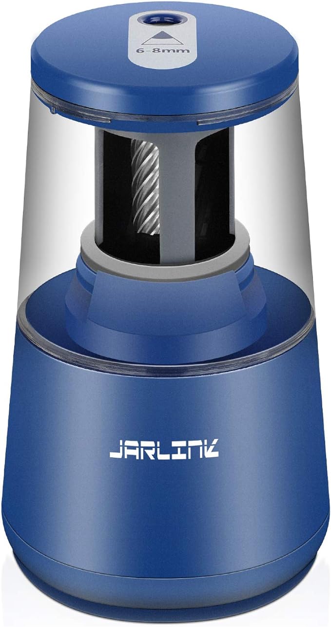 JARLINK Electric Pencil Sharpener, Heavy-Duty Helical Blade to Fast Sharpen by JARLINK
