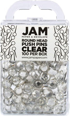 JAM PAPER Colorful Push Pins by JAMPaper