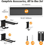 housolution garage wall organizer 64 inch - 18pack, package contents