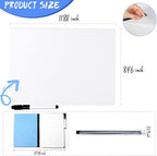 AGM Double Sided Mini Whiteboard, A4 Portable Dry Erase Board - Image 2