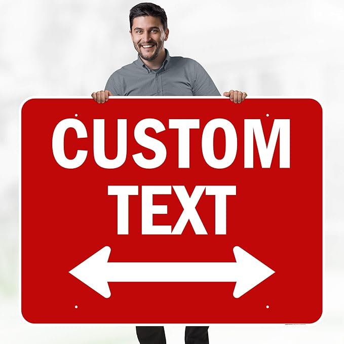 Custom Arrow, Custom Directional Sign, Two way Arrow, 36x48 Inches, Rust Free - Image 2