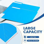 File Folder, PANDRI 120 Pack File Folder, 1/3 Cut Tab, Letter Size, Filing - Image 4