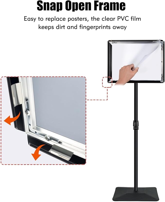 Golemas Adjustable Sign Stand for Display, - Image 4