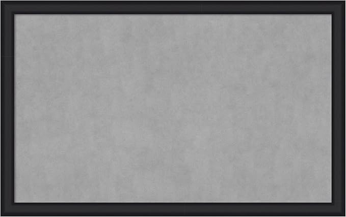Amanti Art Black Framed Magnetic Board 27x43 Large Vision Board by AmantiArt