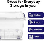 Superio Storage Bins with Lids, Stackable Totes, BPA Free, Odor Free, Organizer - Image 4