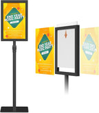 Relx Standing Sign Holder 11 x 17, Adjustable Pedestal Sign Stand, Double-sided by Relx