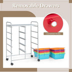 GOFLAME 10-Drawer Rolling Storage Cart, Art Craft Storage Organizer on Wheels - Image 6