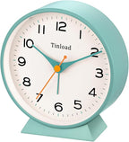 Tinload 4.5" Battery Operated Retro Analog Alarm Clock, Small Silent Bedside - Image 7