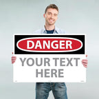 Custom OSHA Style Danger Sign 24" x 36" Aluminum Sign, Customizable "Your Text - Image 2