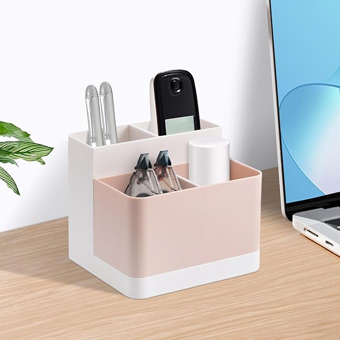 Poeland Desktop Storage Organizer Pencil Card Holder Box Container - Image 7