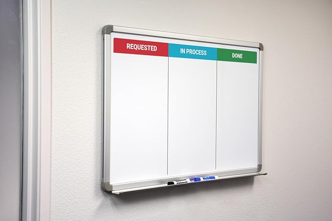Kanban Whiteboard 48" x 36" - Image 2