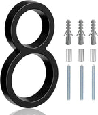 5" Floating Stainless Steel Address House Number, Modern Metal Anti-Rust House by MerearDecoration