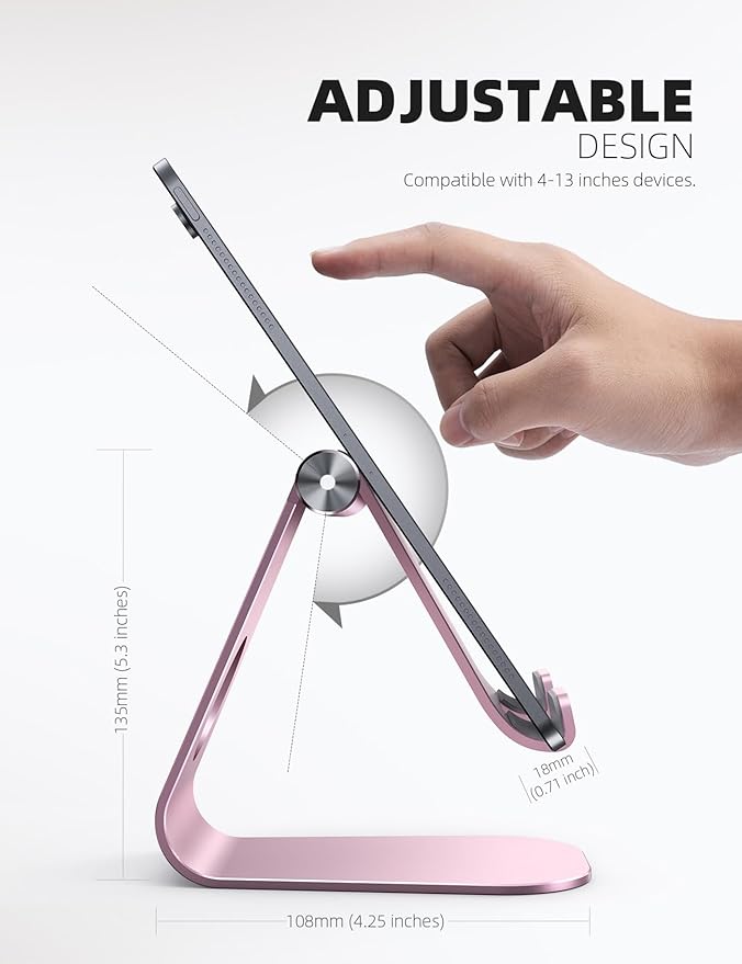 Lamicall Tablet Stand, Adjustable Tablet Holder - Image 5