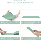 YSAGi Non-Slip Leather Desk Pad, Waterproof Laptop Computer Desk Keyboard Mat - Image 6