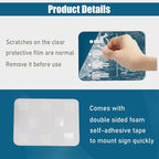 6x8 Inch Restrooms for Customer Only Sign Blue - Image 3
