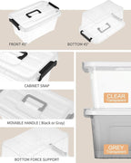 NUMIFUN Plastic Storage Bins - Image 8