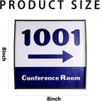 SINKAA Sturdy Elegant Black Aluminum Wall Mount Name Plate Holder, Office - Image 3