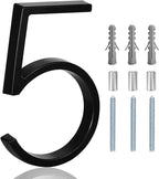 5" Floating Stainless Steel Address House Number, Modern Metal Anti-Rust House by MerearDecoration