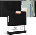 Ospelelf 3 Ring Binder with Clipboard 2 Inch Leather Binder by OspelelfOfficeSupplies