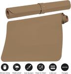 Boutilon Leather Desk Pad Protector, Non-Slip Mouse Pad, Laptop Desk Pad - Image 3