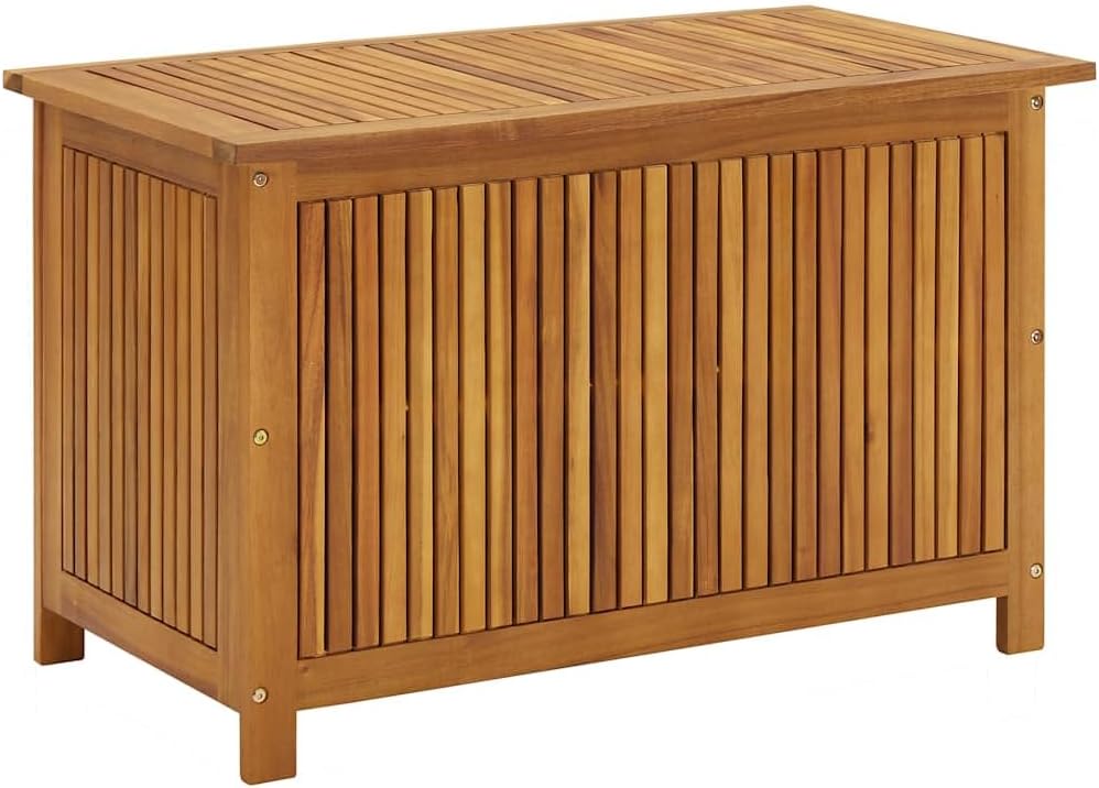 vidaxl garden storage box 35.4"x19.7"x22.8" solid wood acacia, main product view