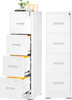 INTERGREAT 4 Drawer File Cabinet, Tall Locking File Cabinets by INTERGREAT