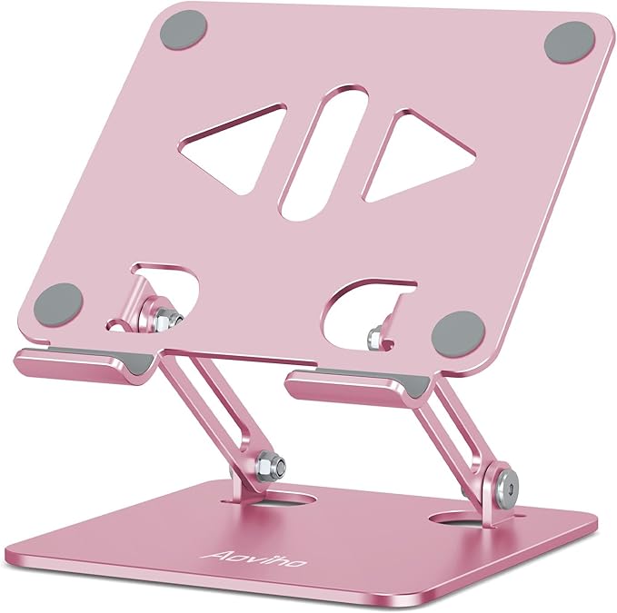 Aoviho Tablet Stand Holder for Desk, Adjustable Desktop Tablet Holder, Foldable by Aoviho