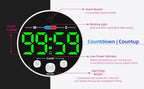 Large LED Digital Timer, Magnetic Countdown Loud Timer - Image 6