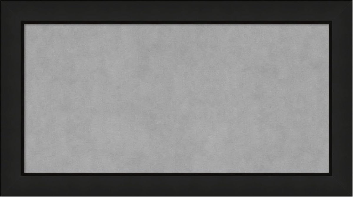 Amanti Art Black Framed Magnetic Board 15x27 Small Vision Board