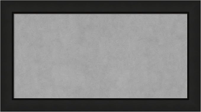 Amanti Art Black Framed Magnetic Board 15x27 Small Vision Board by AmantiArt
