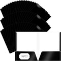 Jutom 50 Pcs 2 Pocket Glossy Paper Folders Glossy Paper Laminated Portfolios by Jutom
