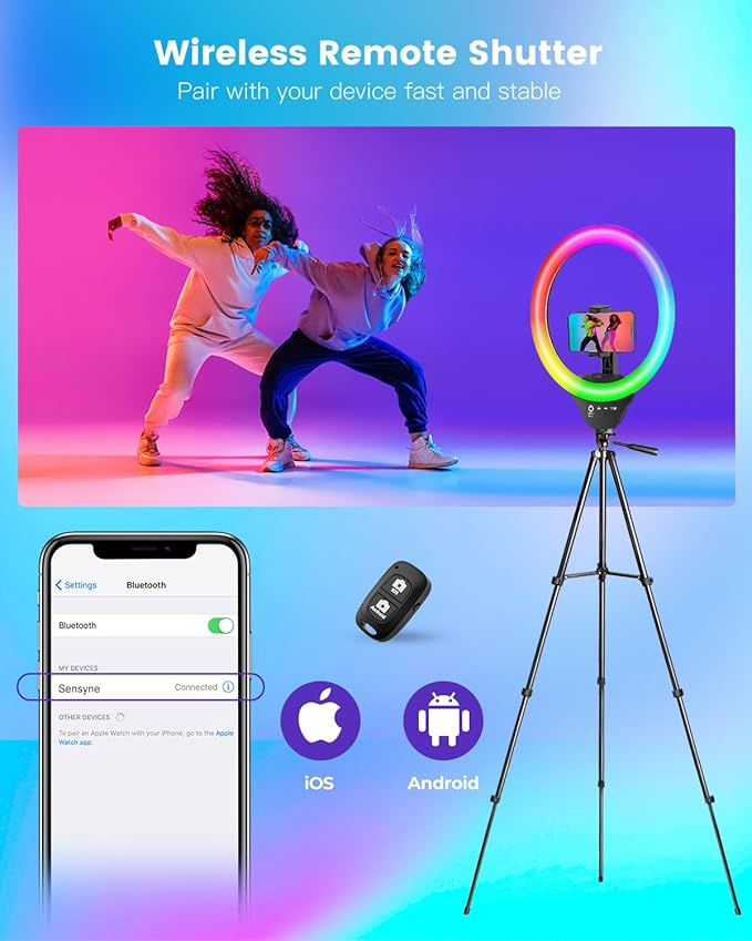 Sensyne 10'' RGB Ring Light - Image 5