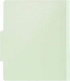 Blue Summit Supplies 10 Classification Folders, 2 Divider, Gray Green | Heavy-duty, letter size, 2 in expansion, 2 prong fasteners, 2 dividers, for medical and legal files