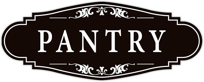 Pantry Door Sign Sticker for Kitchen, Self-adhesive Farmhouse Pantry Decor for by LUHIMO