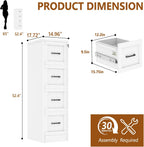 4 drawer metal file cabinet with lock,narrow vertical, close-up detail
