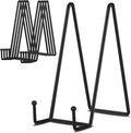 Decolore 8 Inch 5 Pack Black Metal Display Stands Plate Stand Plate Holder by Decolore