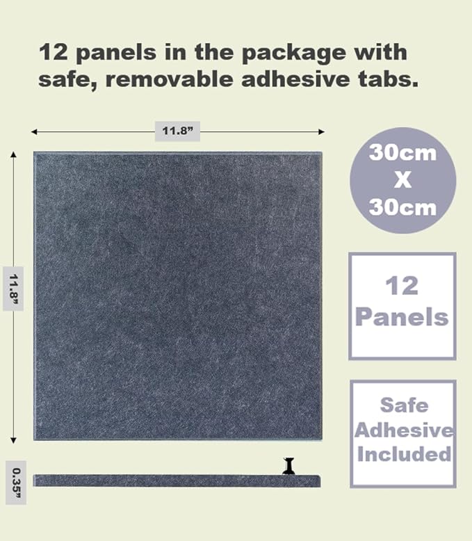 DECORITA Blue Felt Bulletin Board 47"x35" | Large Cork Pin Board Alternative - Image 3