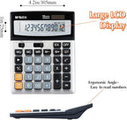 M&G Desk Calculator 12 Digit Extra Large LCD Display Calculators, Dual Solar - Image 4