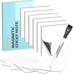 HOMiDEK Reusable Magnetic Sticky Notes, Dry Erase Magnets Magnetic Labels by HOMiDEK