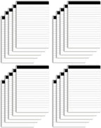 Nichela Notepads Bulk for Daily Planning and Organization of Work – 4 x by Nichela