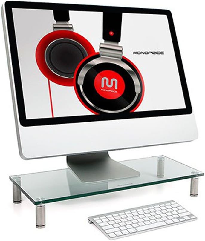 Monoprice Multimedia Desktop Stand 22 Inch x 9.5 Inch - Stand & Riser, La...