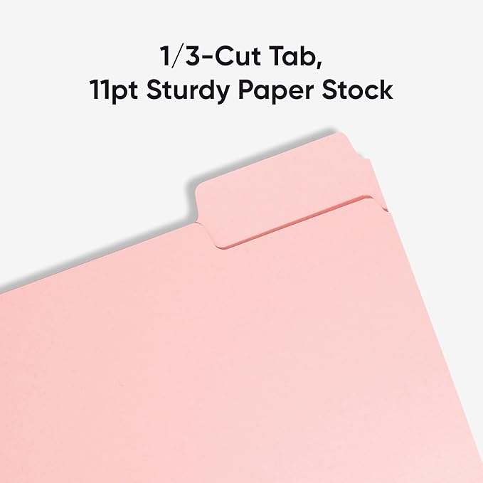 Smead Standard File Folders, 1/3-Cut Tabs, Letter Size - Image 4