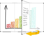 XBoard 118 x 48 Inch Magnetic Dry Erase Board, Oversized Foldable Whiteboard - Image 2
