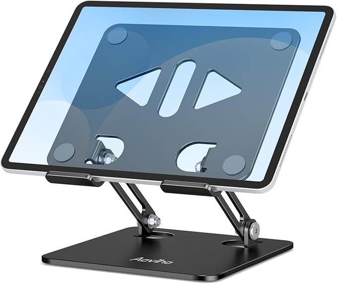 Aoviho Tablet Stand Holder for Desk, Adjustable Desktop Tablet Holder, Foldable - Image 7