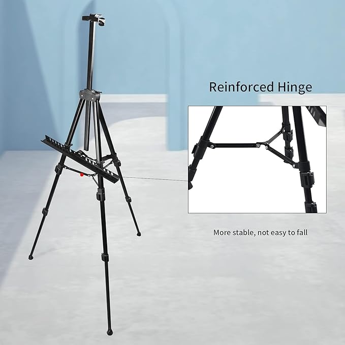 RRFTOK Artist Easel Stand, Metal Tripod Adjustable Easel - Image 5