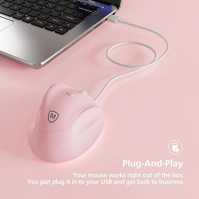 Micropack Ergonomic Mouse Wired - Image 6