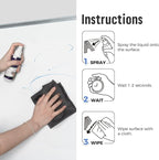 loukin Non-Toxic Whiteboard Cleaner, 8.5 fl oz Dry Erase Board Cleaner - Image 6