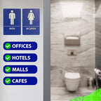 USA Made - Men's and Women's Restroom Signs ADA-Compliant Bathroom Door Signs - Image 5
